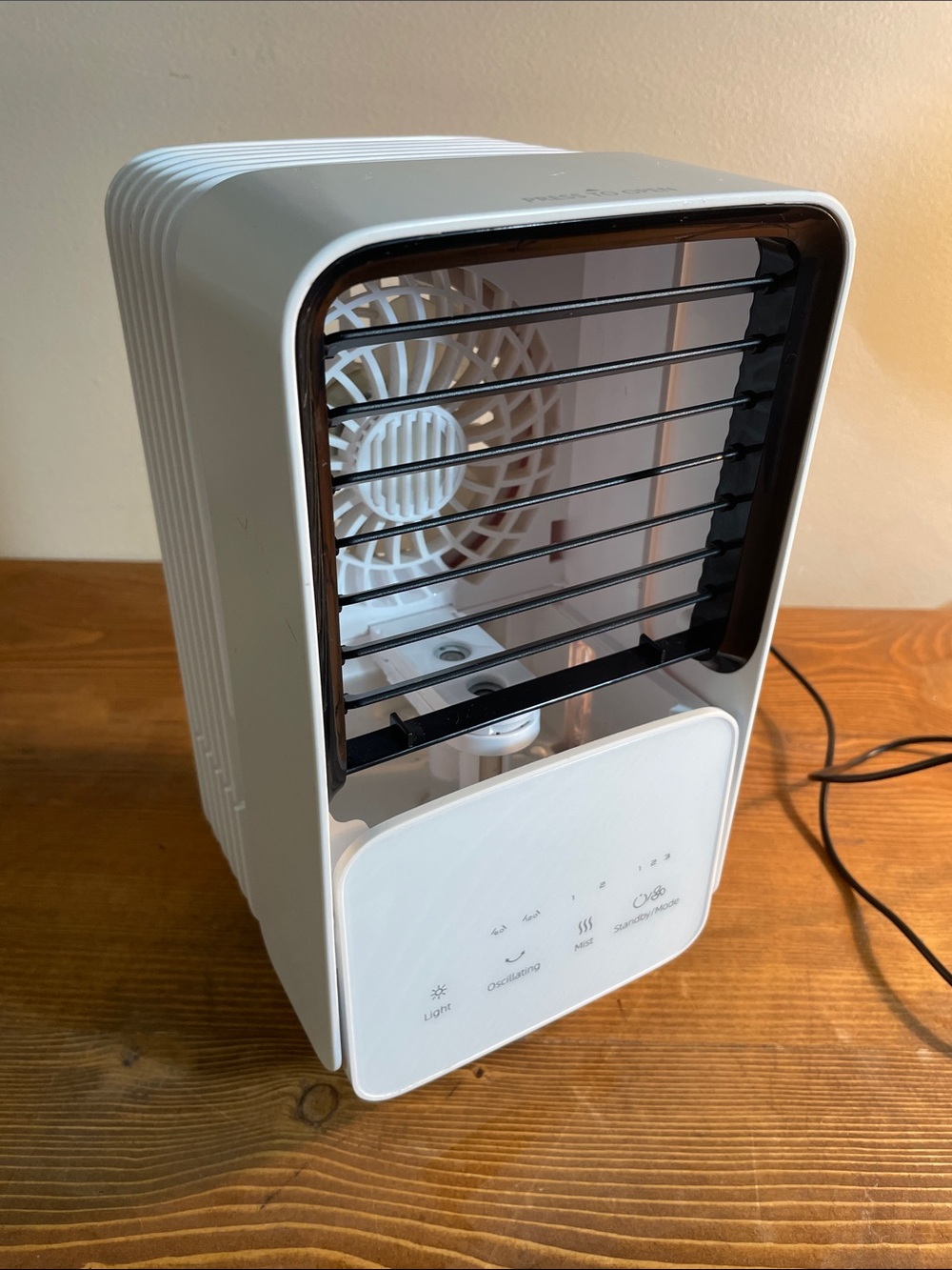 White Compact Personal Air Cooler Fan - Unbranded
